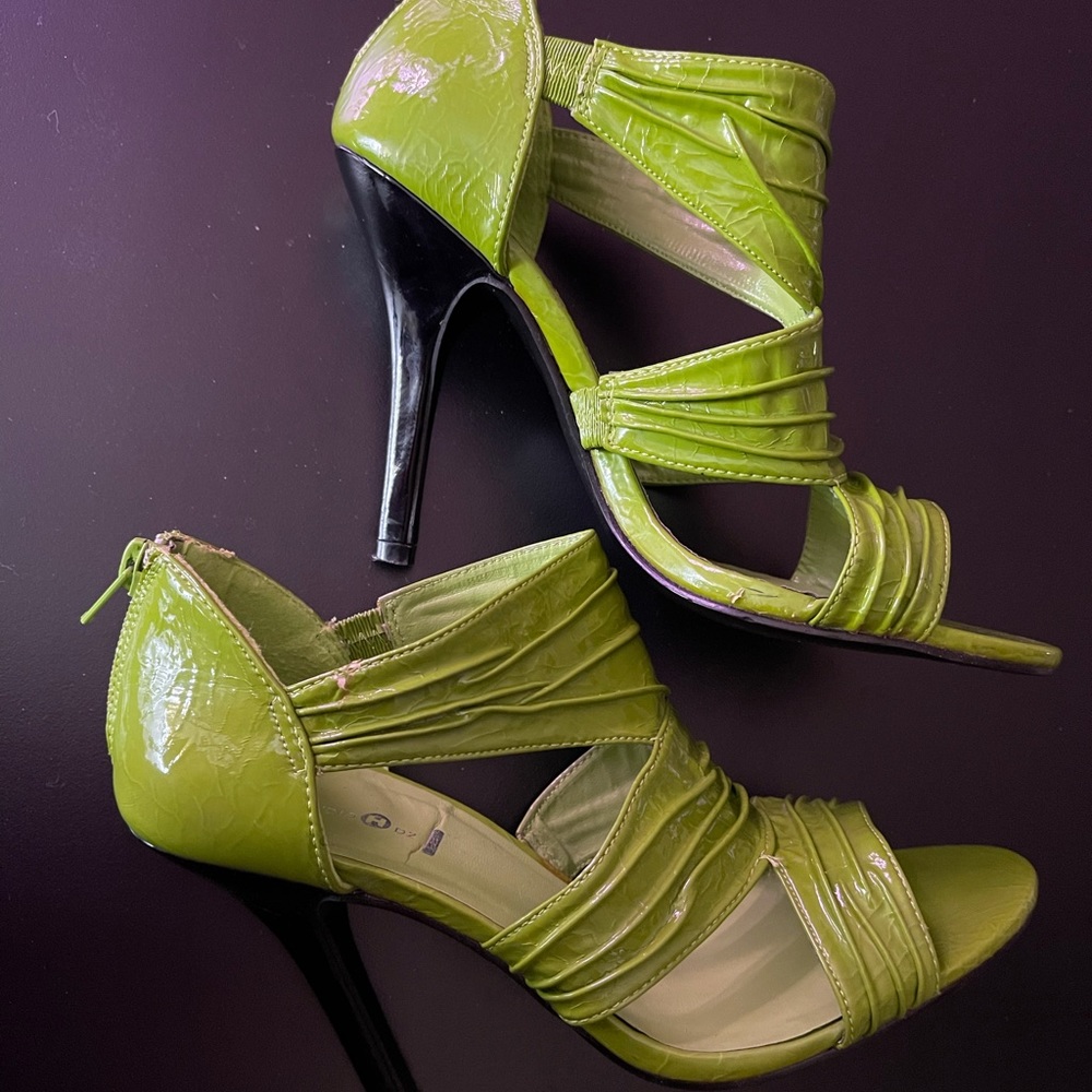 Lime Green Stiletto Heels - Last Call